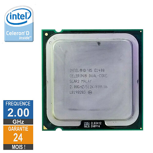 Processeur Intel Celeron D E1400 2.00GHz SLAR2 LGA775 0.512Mo · Reconditionné