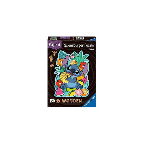 Ravensburger Disney - Puzzle en bois WOODEN Stitch (150 pièces)