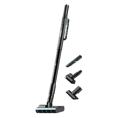 Aspirateur vertical sans fil de la marque concept avec double brosse turbo.