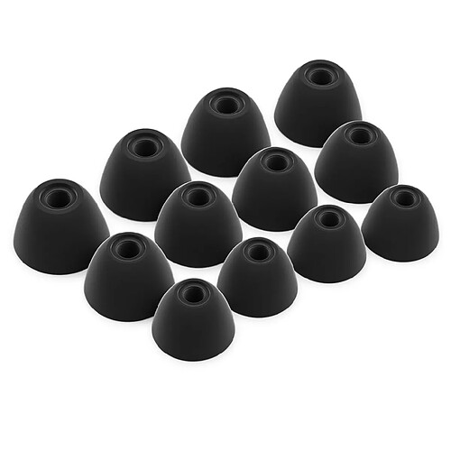 OKULI 12 x Écouteurs en Silicone Embouts d'oreilles pour Samsung Galaxy Buds 1 Casque Écouteurs en Noir