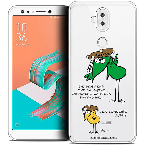 Caseink Coque Housse Etui Asus Zenfone 5 LITE ZC600KL (6.2 ) [Crystal Gel HD Collection Les Shadoks ? Design Le Partage - Souple - Ultra Fin - Imprimé en France]