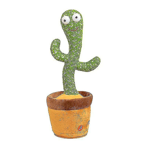 Universal (Lot 1) Poupée cactus peluche courte électrique, jouet accompagnant les enfants qui peuvent danser et chanter