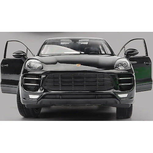 Universal 1: 24 Porsche SUV Simulation de voiture Moulé sous pression Modèle de voiture Décoration Jouets pour enfants | Moulé sous pression(Le noir)