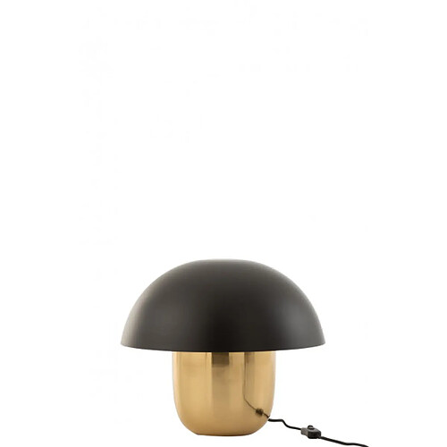 Dansmamaison Lampe Champignon Metal Noir/Or Small