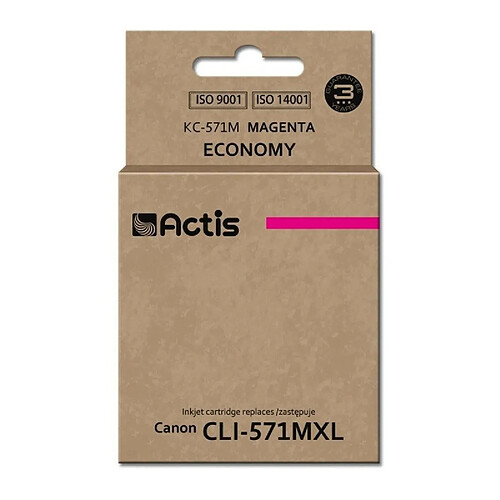 Cartouche d'encre originale Actis KC-571M Blanc Magenta