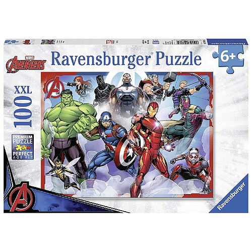 Ravensburger - Puzzle Marvel Avengers XXL - 100 pièces - version anglaise