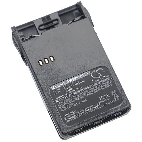 vhbw batterie compatible avec Weierwe V-1000, VEV-3288 radio talkie-walkie (1200mAh, 7.4V, Li-Ion) + clip