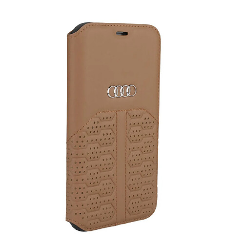 Audi Etui pour iPhone 12 Pro Max - Marron A6 Série cuir véritable