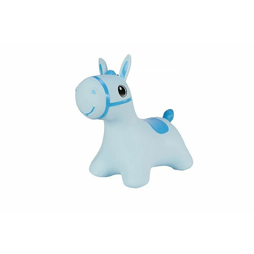 Hoppimals Tootiny Cheval Sauteuse et Bondissante Animal Sauteur pour Les Enfants âgés de 12 Mois et Plus - Emballé dans Une Boîte Cadeau, Pompe Incluse ? Chevauchez Un Animal Gonflable ? Bleu