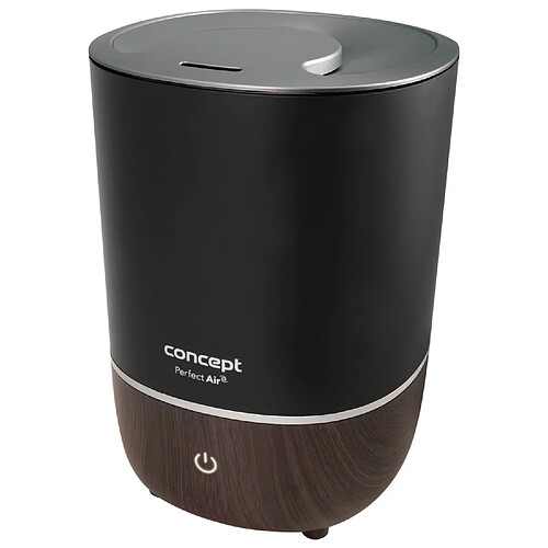 Concept ZV1210 Perfect Air Humidificateur d'air Diffuseur d'aromathérapie 4L 3 niveaux d'intensité de vapeur Noir