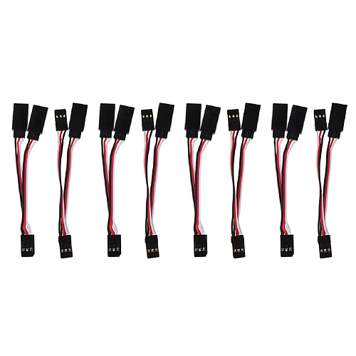 8 Pièces De Rechange Y Forme 3Pin Câble De Harnais De Fil JR Prise Pour Voiture RC ESC