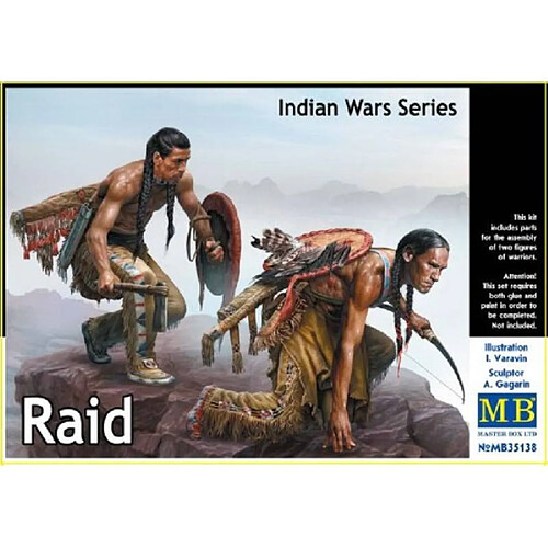 Master Box Figurine Mignature Indian Wars Series. Raid