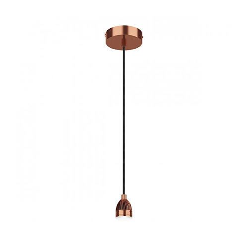 Luminaire Center Suspension design Spl Cuivre satiné 1 ampoule 7,1cm