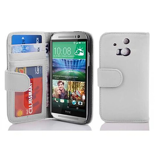 Cadorabo Coque HTC ONE M8 Etui en Blanc