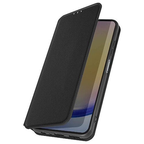 Avizar Étui pour Galaxy A25 Porte-carte Support Vidéo Clapet Magnétique Noir