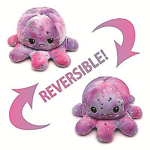 Universal Touet en peluche de poulpe réversible reversible 20 cm cadeau d'enfants