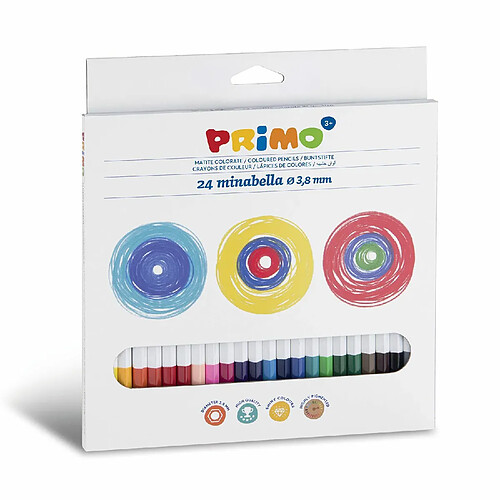 Primo 24 crayons de couleur Minabella