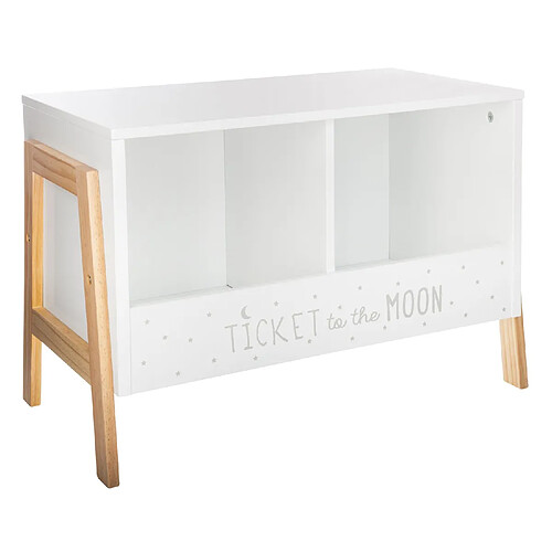 Atmosphera, Createur D'Interieur Meuble de rangement enfant Douceur - L. 60 x H. 40 cm - Blanc