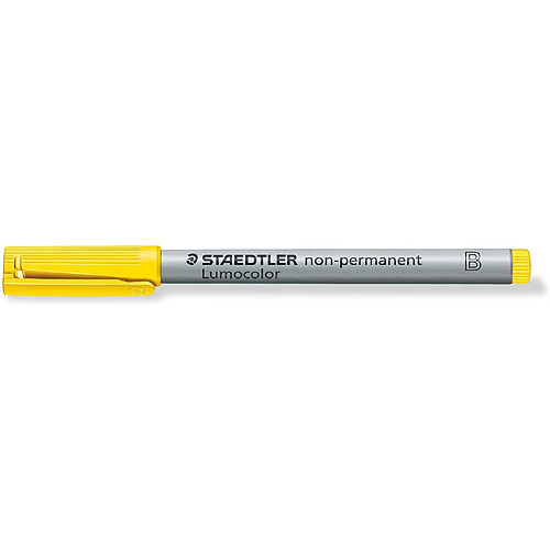 Promark Lumocolor 312 - Feutre Non-Permanent Pointe Biseautée 1 À 2,5 Mm Jaune