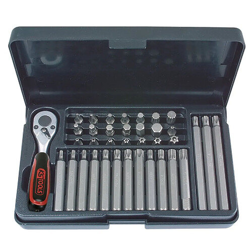 KS TOOLS Coffret d'embouts de vissage 10mm , 37 pcs