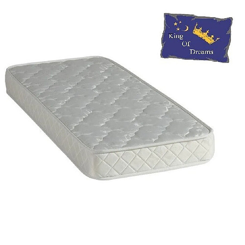 King Of Dreams Baby Dream Matelas 60x120 Mousse Poli Lattex - Hauteur 15 Cm - Anti-acariens Antibactériens Hypoallergénique