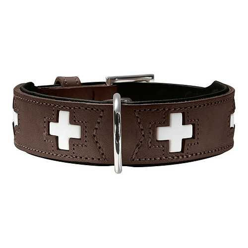 Collier pour Chien Hunter Swiss Negro, marrón (47-54 cm)