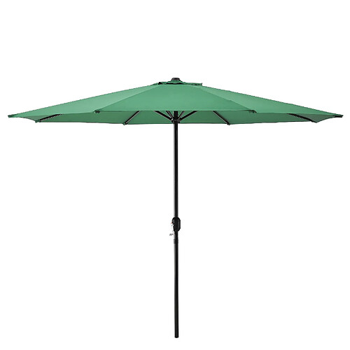 Helloshop26 Parasol de jardin résistant au rayonnement UV imperméable polyester acier 300 cm vert 03_0005911