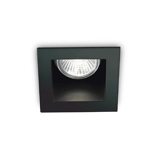 Ideal Lux Downlight encastré carré intérieur 1 lumière noir, GU10