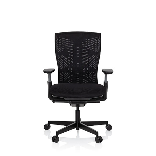 Chaise de bureau / Siège pivotant SKOPE Tissu maille noir hjh OFFICE