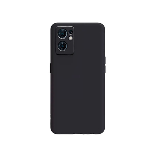 PHONECARE Coque Silicone Liquide pour Oppo Reno7 SE 5G - Noir