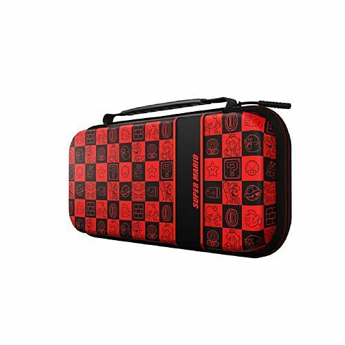 Etui gaming Pdp Plus Glow pour Nintendo Switch Nintento Switch Lite et Nintendo Switch OLED Noir et Rouge