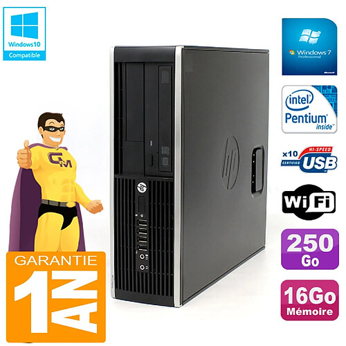 PC HP Compaq Pro 6200 SFF Intel G840 RAM 16Go 250 Go Graveur Wifi W7 · Occasion