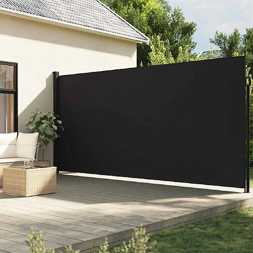 vidaXL Auvent latéral rétractable noir 220x300 cm