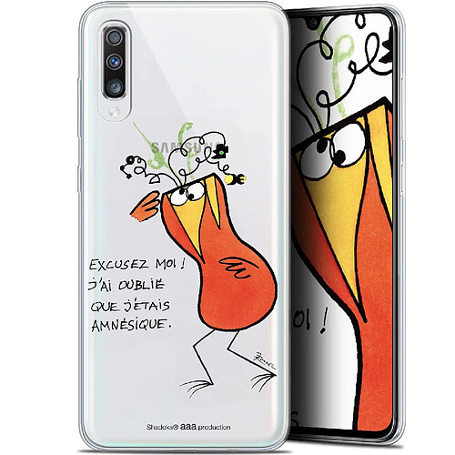 Caseink Coque Pour Samsung Galaxy A70 (6.7 ) [Gel HD Collection Les Shadoks ? Design Amnésie - Souple - Ultra Fin - Imprimé en France]