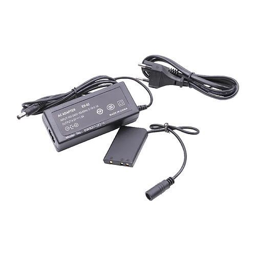 vhbw Bloc d'alimentation, chargeur adaptateur compatible avec Nikon CoolPix P5100, P520, P530 appareil photo, caméra vidéo - Câble 2m, coupleur DC