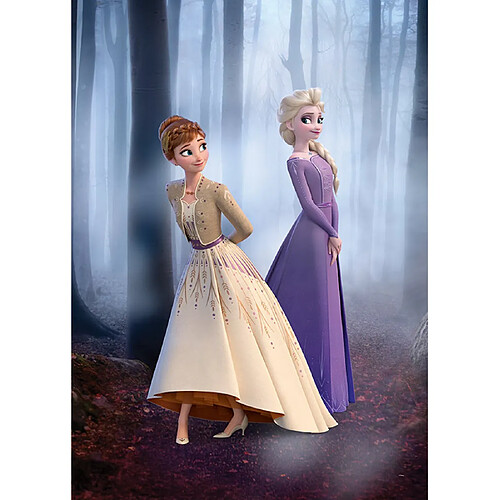 Komar Poster Disney La Reine des Neiges 2 - Anna et Elsa se promènent en forêt 30 cm x 40 cm