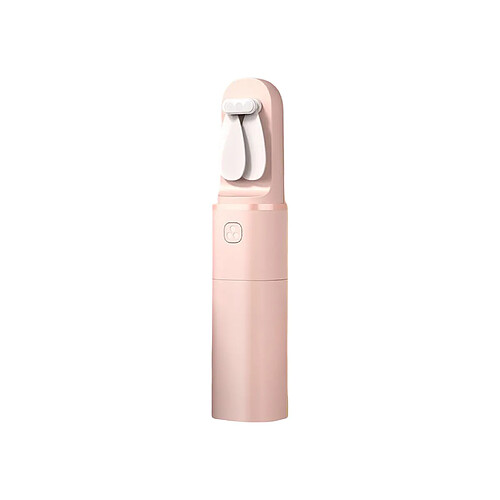 Ventilateur Portatif de 2000mAh Rechargeable à Faible Bruit Alimenté par USB Ventilateur Portatif de Réglage de 2 Vitesses pour l'Extérieur-Rose