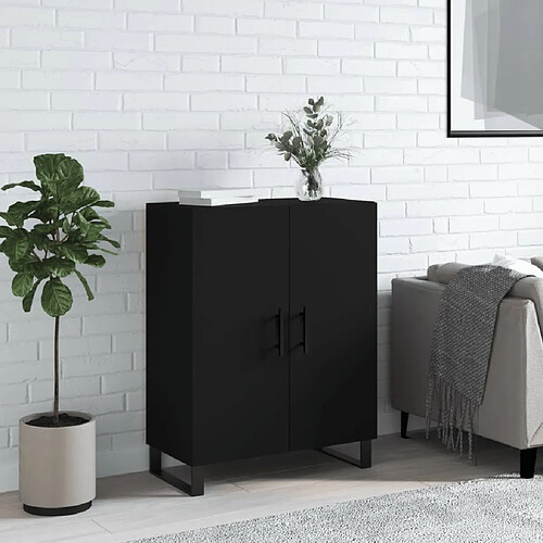 vidaXL Buffet noir 69,5x34x90 cm bois d'ingénierie