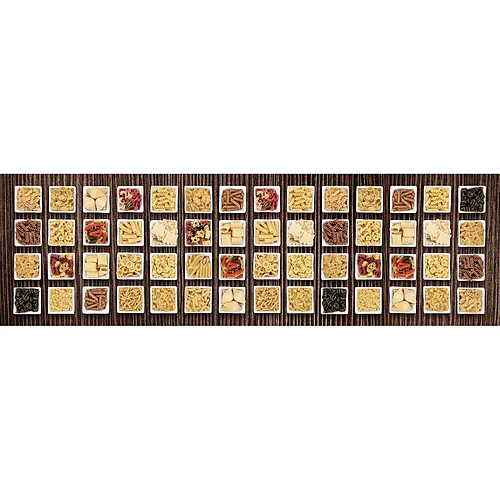 Alter Tapis de cuisine, 100% Made in Italy, Tapis antitache avec impression numérique, Tapis antidérapant et lavable, Modèle Eregli, 120x52 cm