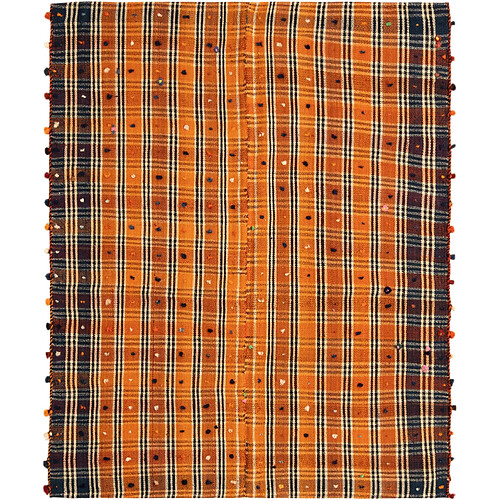 Vidal Tapis de laine 197x163 orange Jajim