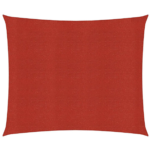 Helloshop26 Voile d'ombrage 160 g/m² 2,5 x 3 m PEHD rouge 02_0009247