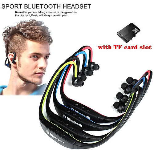 Universal Daono S9 Bluetooth 4.0 Headset Sport Wireless Headphones Music Earphones stéréo + Micro SD Card Slot pour iPhone Huawei Xiaomi