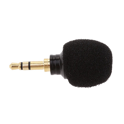 mini plug dans le microphone à condensateur instrument vocal 3.5mm mono ts plug noir