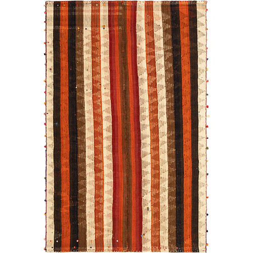 Vidal Tapis de laine 214x137 rouge Jajim