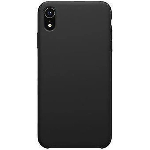 Universal Étui en silicone liquide noir pour votre Apple iPhone XR