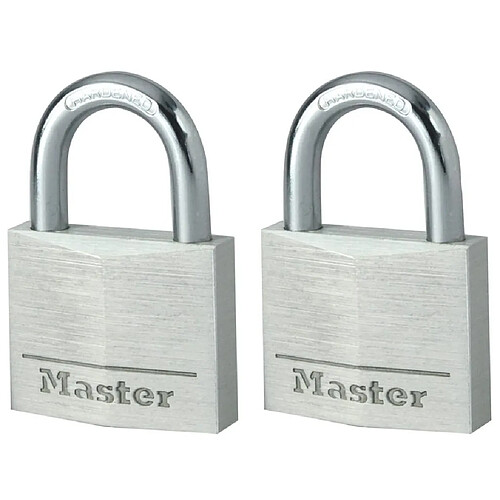 Master Lock Cadenas 2 pcs Aluminium 40 mm 9140EURT