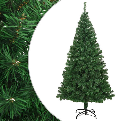 vidaXL Arbre de Noël artificiel avec branches épaisses vert 180 cm PVC