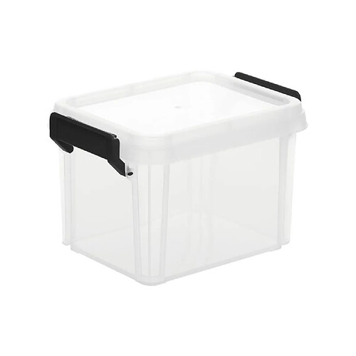 IRIS OHYAMA Lot de 4 boites de rangement Empilables avec couvercle - Multi Box - Mbx-2 - Transparent - 2 L - 22, 4 x 17 x 14, 5