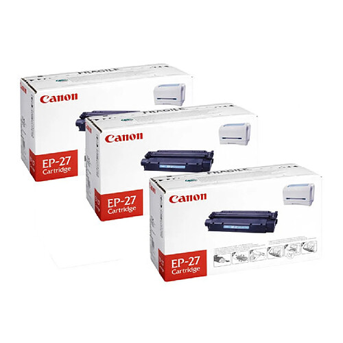 Toner imprimante laser noir Canon EP-27 - Tripack