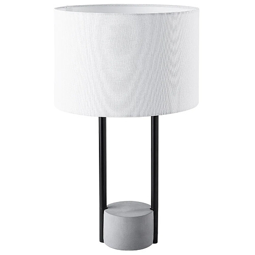 Beliani Lampe à poser REMUS Métal Blanc